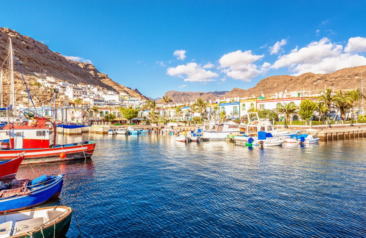 Puerto de Mogan de Gran Canaria.