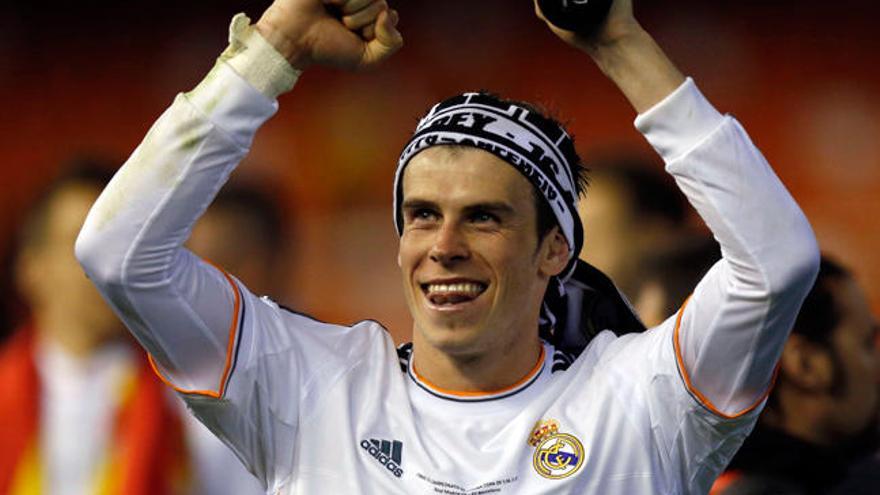 Bale celebra la victoria de la Copa del Rey // EFE