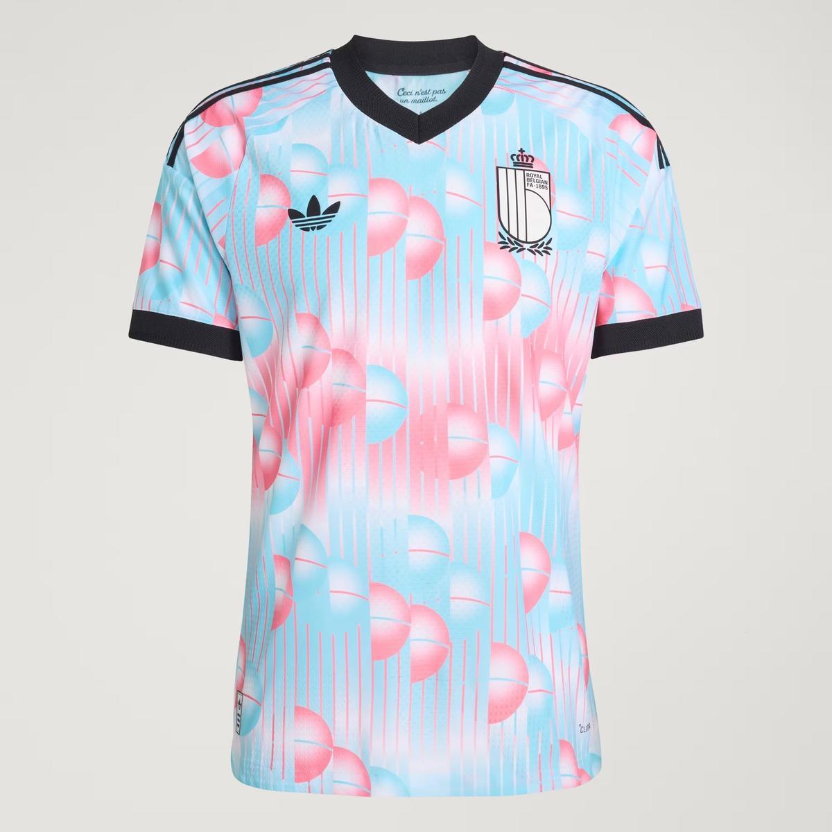 La segunda camiseta de Bélgica tiene toques inspirados en el el surrealismo