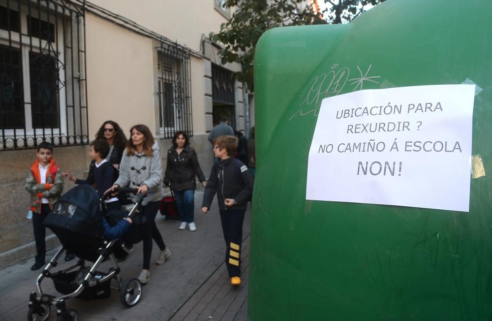 Protestas en Pontevedra contra el centro rexurdir