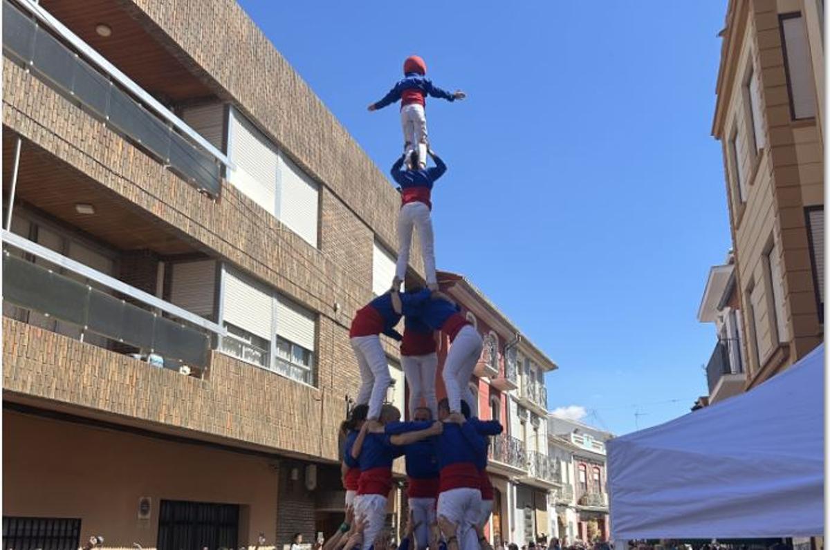 Alta de Cinc de la Muixeranga d'Alginet.