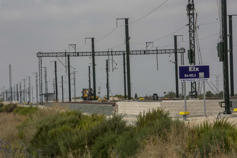 Fomento intensifica las obras del AVE en Elche