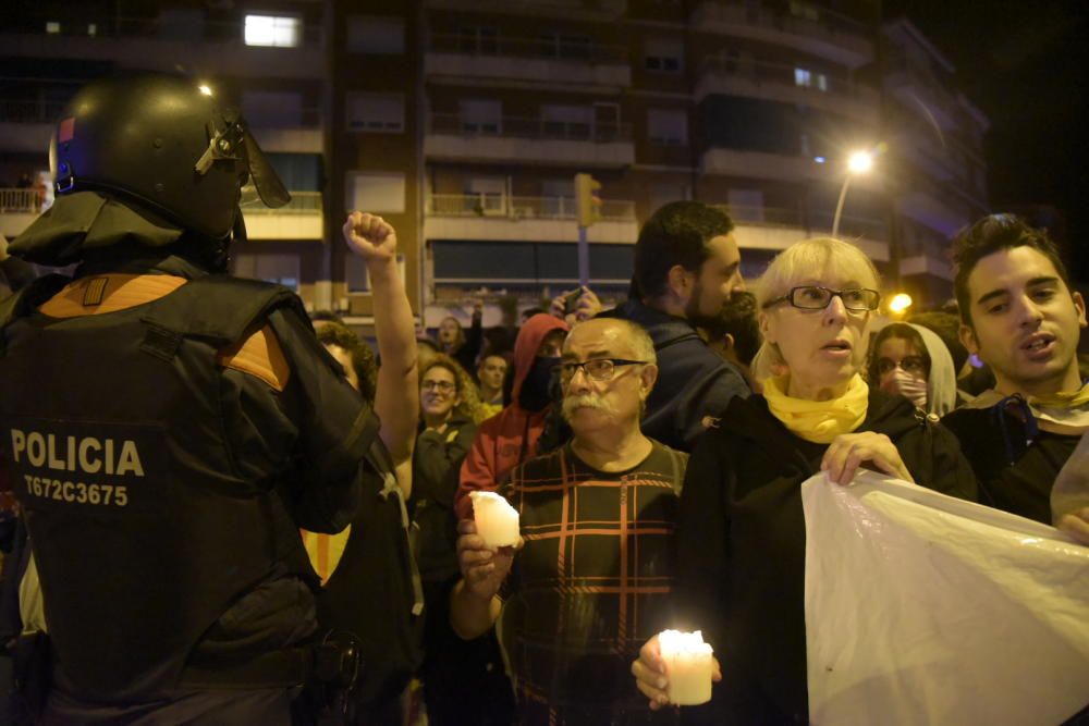 Concentració a Manresa contra la sentència del judici al procés