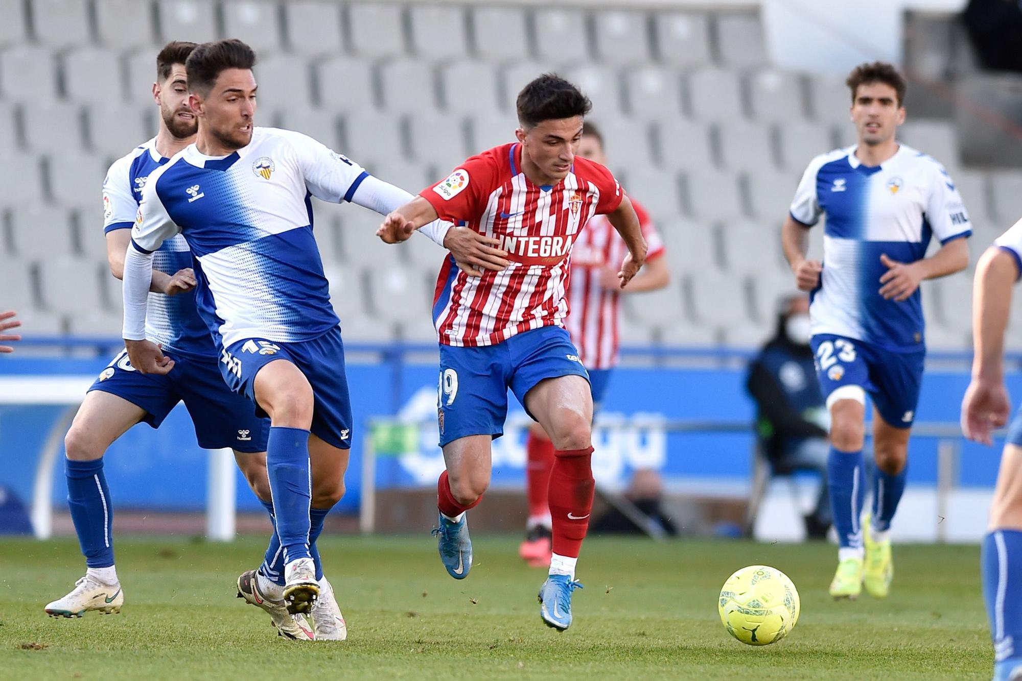 El partido del Sporting ante el Sabadell, en imágenes