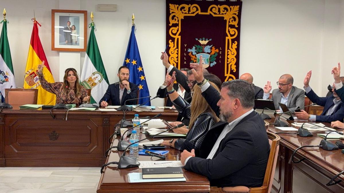 Una de las votaciones durante la sesión plenaria de este viernes.