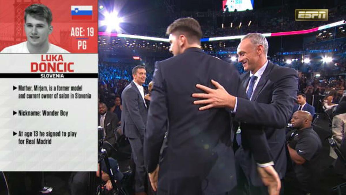 Doncic, elegido tercero del Draft de la NBA