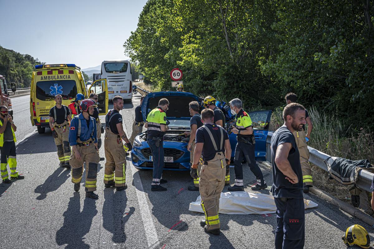 Trágica operación retorno de Sant Joan en la AP-7