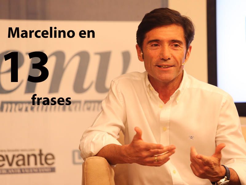 Marcelino, en 13 frases