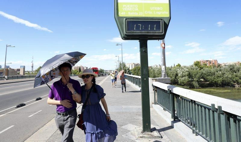 Calor en Zaragoza, 9 de julio agosto