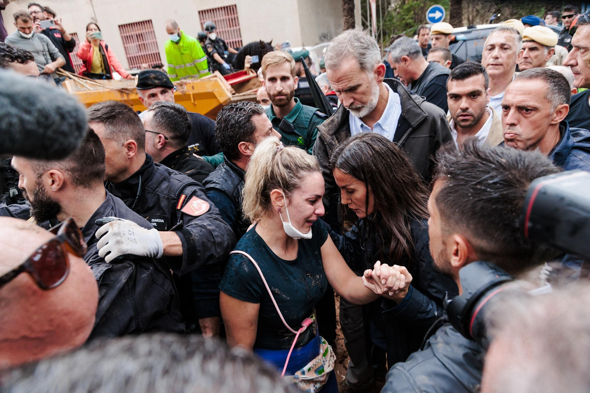 Disturbios en la visita de los Reyes, Sánchez y Mazón a Paiporta