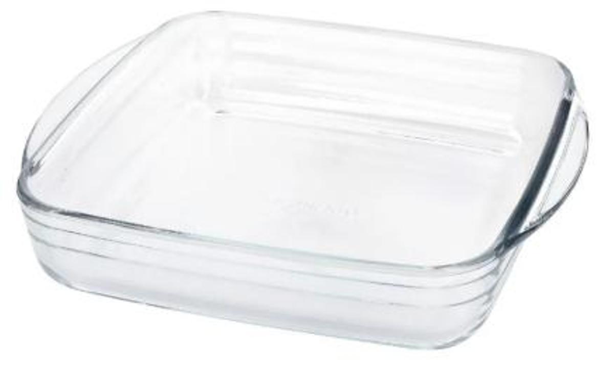 Fuente de vidrio para horno.