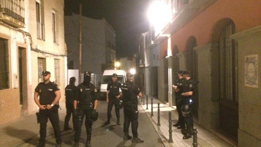 Redada antidroga en el Casco Antiguo de Badajoz anoche