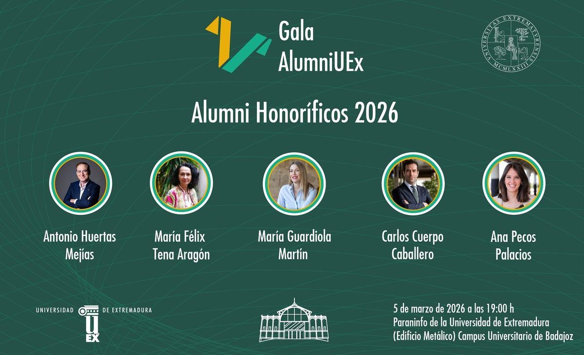 Los primeros Alumni Honoríficos de la Universidad de Extremadura