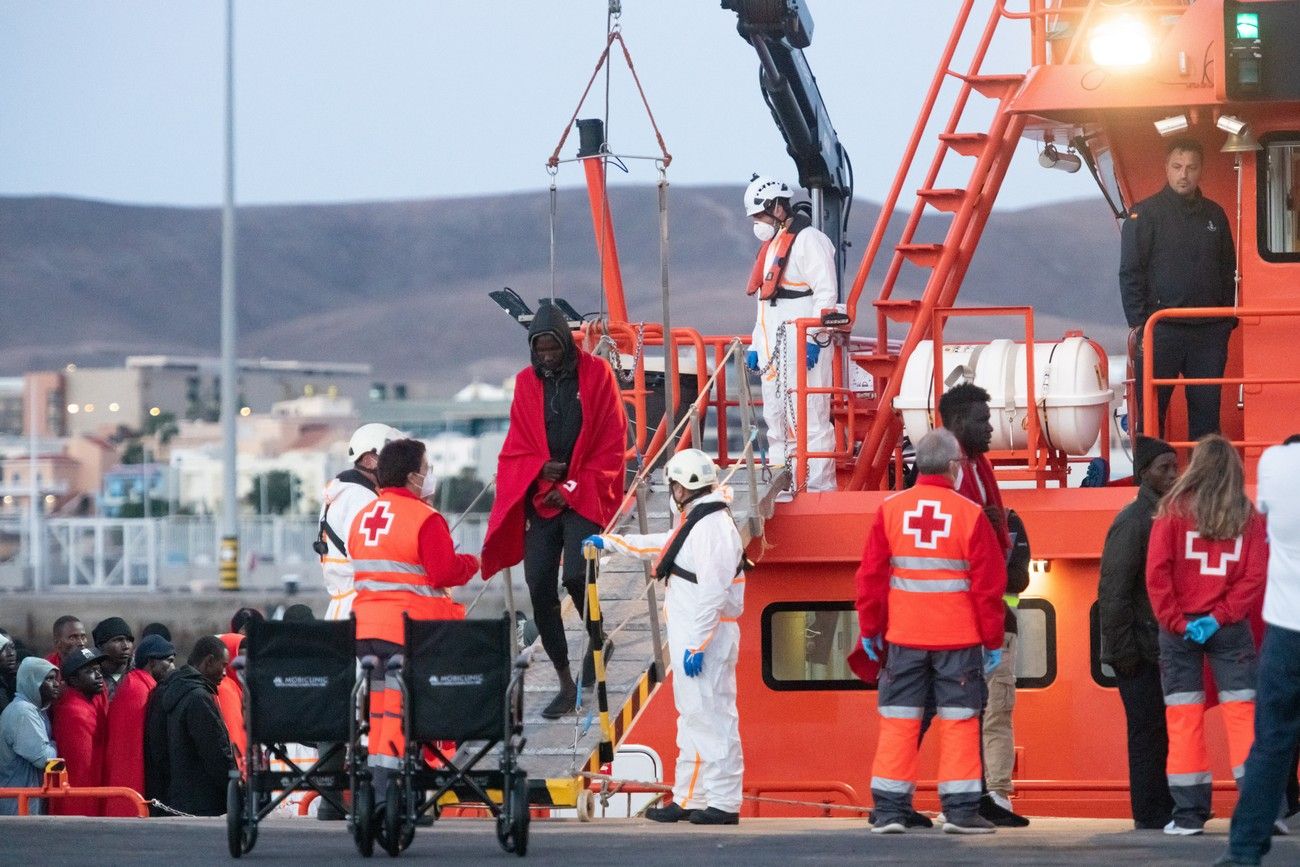 Rescatan a 289 migrantes en cuatro pateras cuando se encontraban en aguas cercanas a Fuerteventura y Gran Canaria