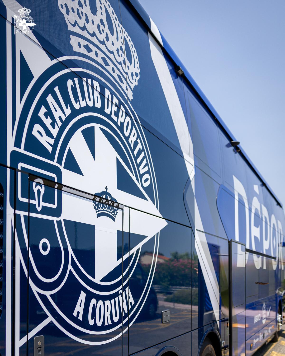 El nuevo bus del Deportivo