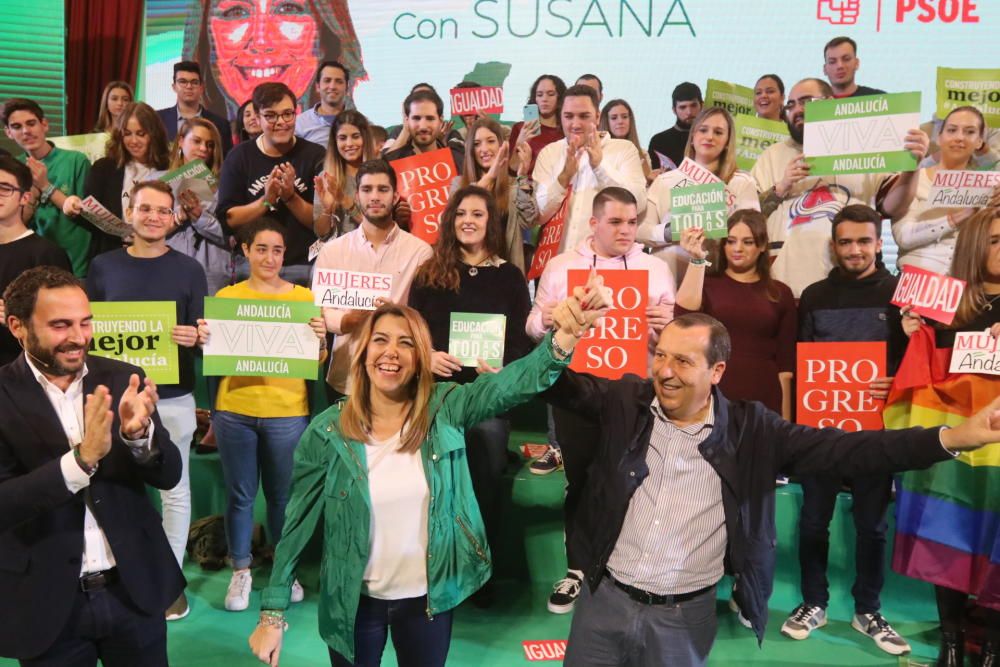 Susana Díaz participa en un acto electoral en la Facultad de Derecho