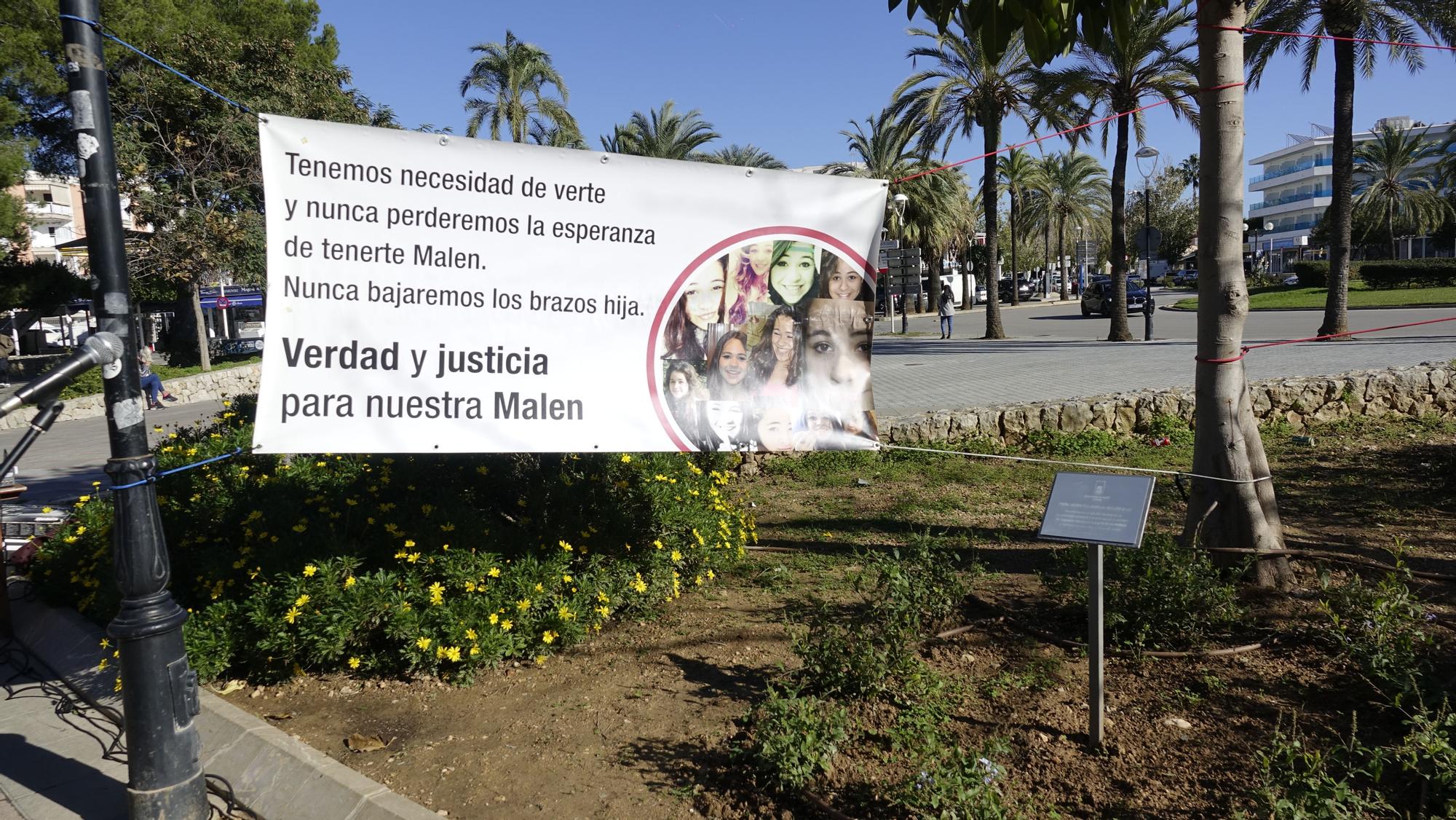 Concentración en recuerdo de Malén Ortiz al cumplirse 8 años de su desaparición