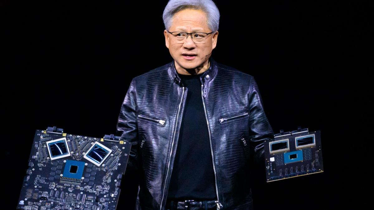 Jensen Huang, consejero delegado de Nvidia, presenta las novedades en IA de la compañía.