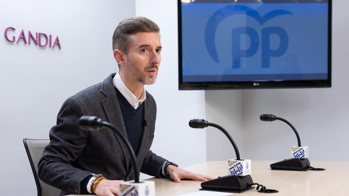 Víctor Soler, portavoz del Grupo Municipal del Partido Popular en Gandia.