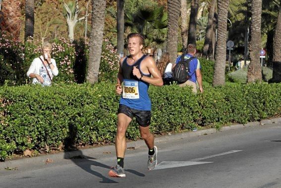 Auf der Strecke des Mallorca Marathons