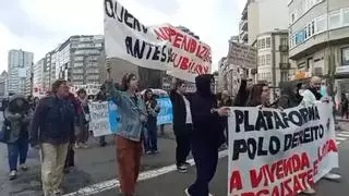 Manifestación en A Coruña: 'Acabemos con el negocio de la vivienda'