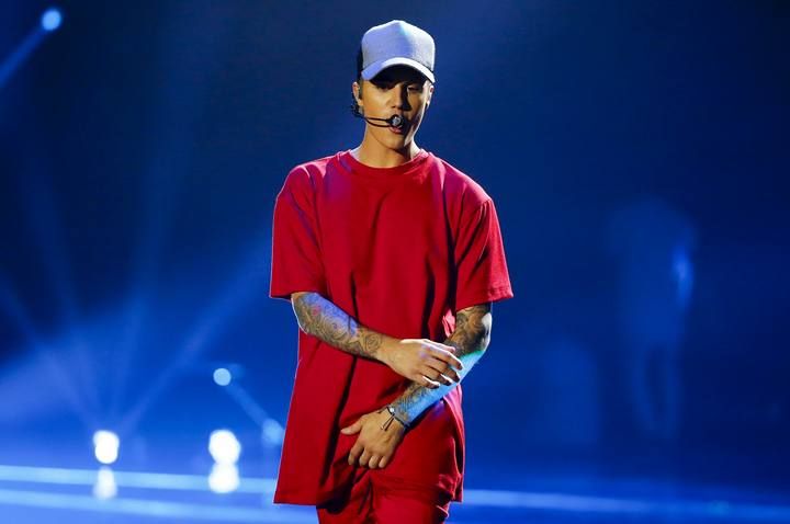 Justin Bieber, en la gala de los MTV European Music Awards