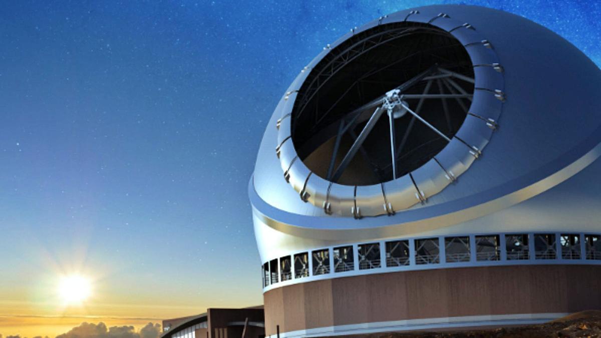 Maqueta del Observatorio del Roque de los Muchachos.