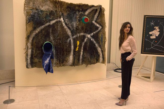 Sara Carbonero no se pierde la exposición de Joan Miró en Oporto