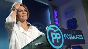 María Dolores de Cospedal, durante su etapa como secretaria general del Partido Popular, en julio del 2018.