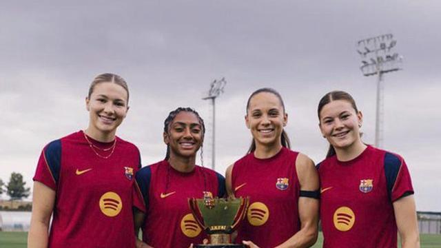 D’esquerra a dreta: McCamey, Kerolin, Martina i Van Asten. | FCB.