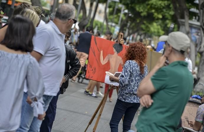 LAS PALMAS DE GRAN CANARIA A 27/05/2017 Concurso de pintura rápida Zona Comercial Mesa y López. FOTO: J.PÉREZ CURBELO