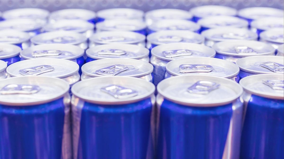 Latas de bebidas energéticas