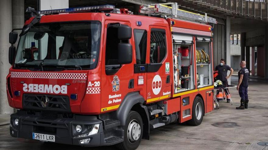 Arde un coche eh Llucmajor tras chocar con otro vehículo