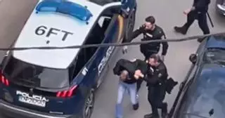 Vídeo: Los vecinos graban una espectacular detención en Castelló