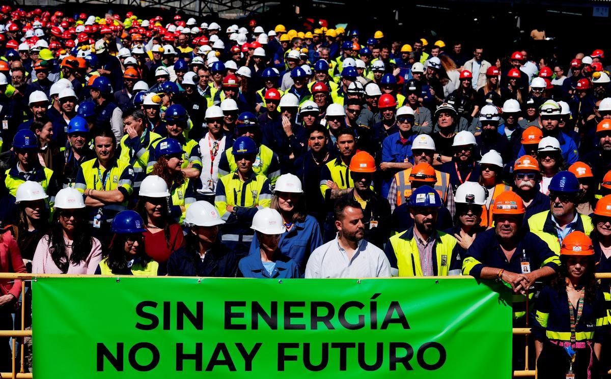 Cabecera de la protesta.