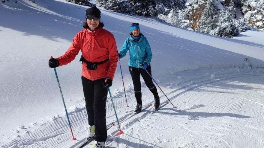 Aspecte que tenien les pistes nòrdiques de Lles aquest mes de març | ARXIU PARTICULAR