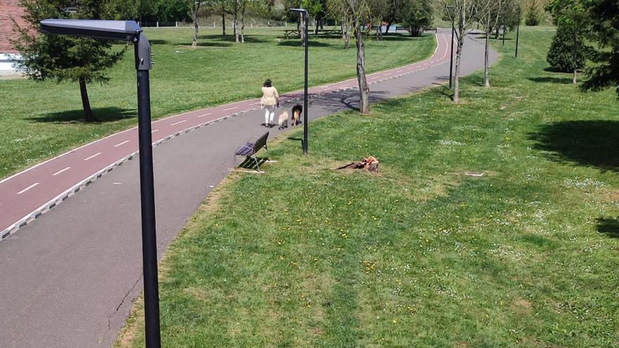 El paseo de La Corredoria estrena nuevo alumbrado