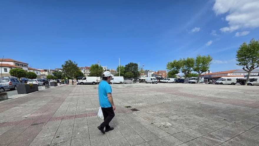 Comienza la conversión de la plaza de O Corgo en «refugio climático»