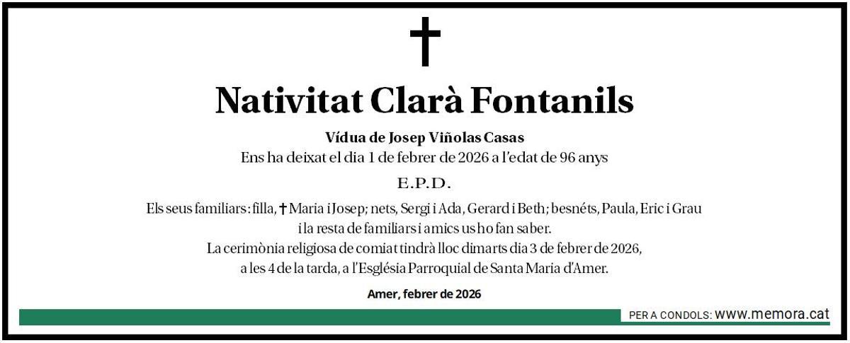 Nativitat Clarà Fontanils