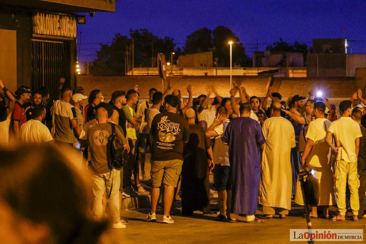 Así fue el lunes por la noche en las calles de Torre Pacheco.