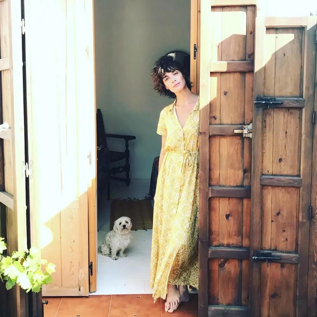 La entrada de la casa de Paz Vega en Madrid