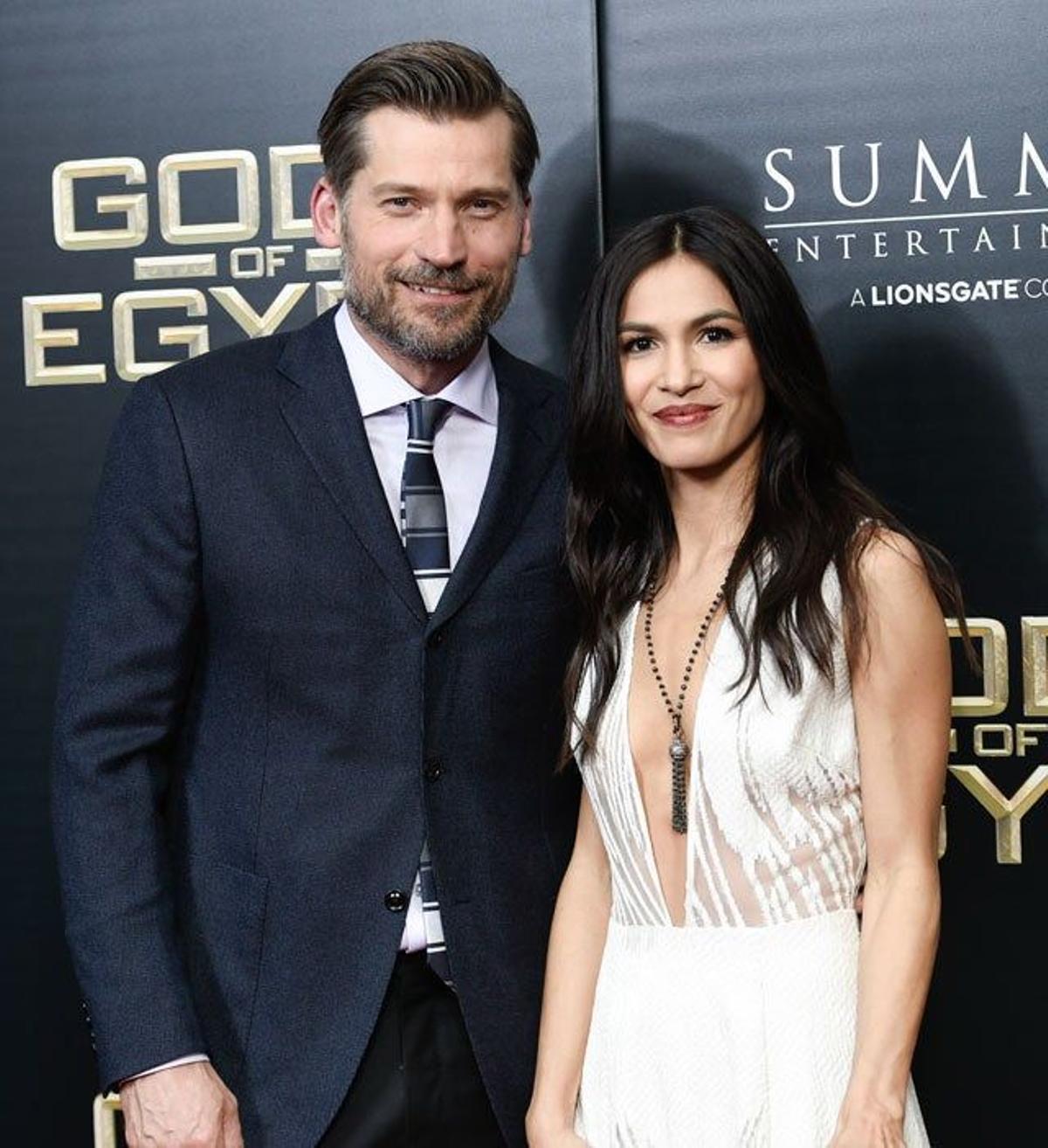 Elodie Yung y Nikolaj Coster-Waldau, en el estreno de Dioses de Egipto en Nueva York.