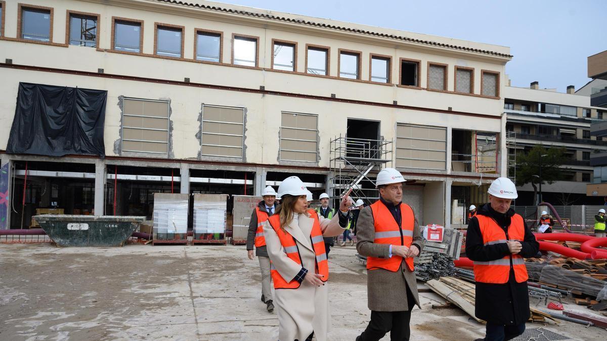 Así se construye la Ciudad del Cine de Zaragoza.
