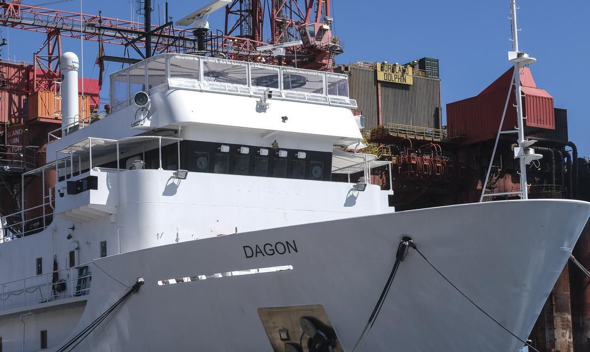 Detalle del barco que permanece aún en Astican