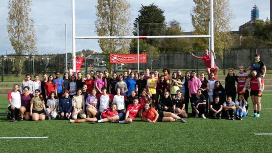 El Gijón Rugby reúne a 45 chicas en una jornada de promoción - La Nueva ...
