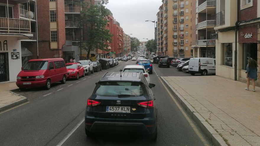 Atasco en la avenida de Portugal.