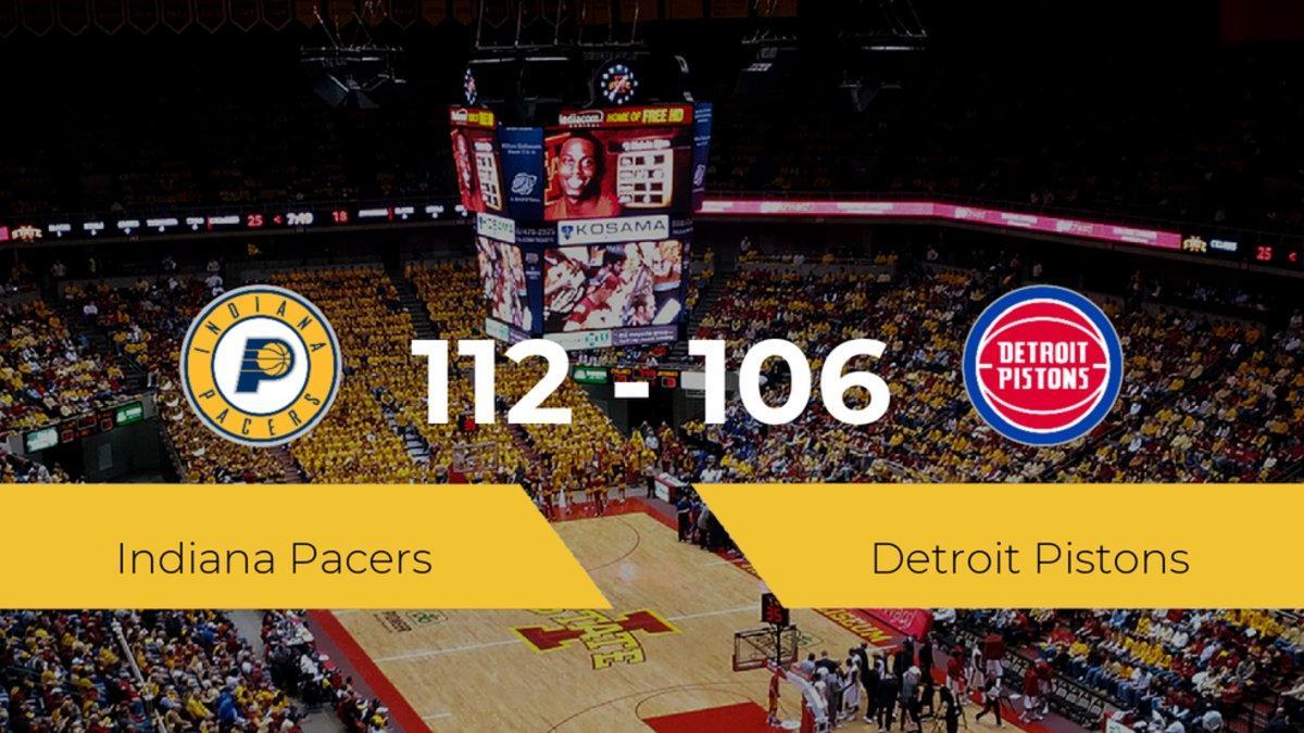 Triunfo de Indiana Pacers en el Bankers Life Fieldhouse ante Detroit Pistons por 112-106