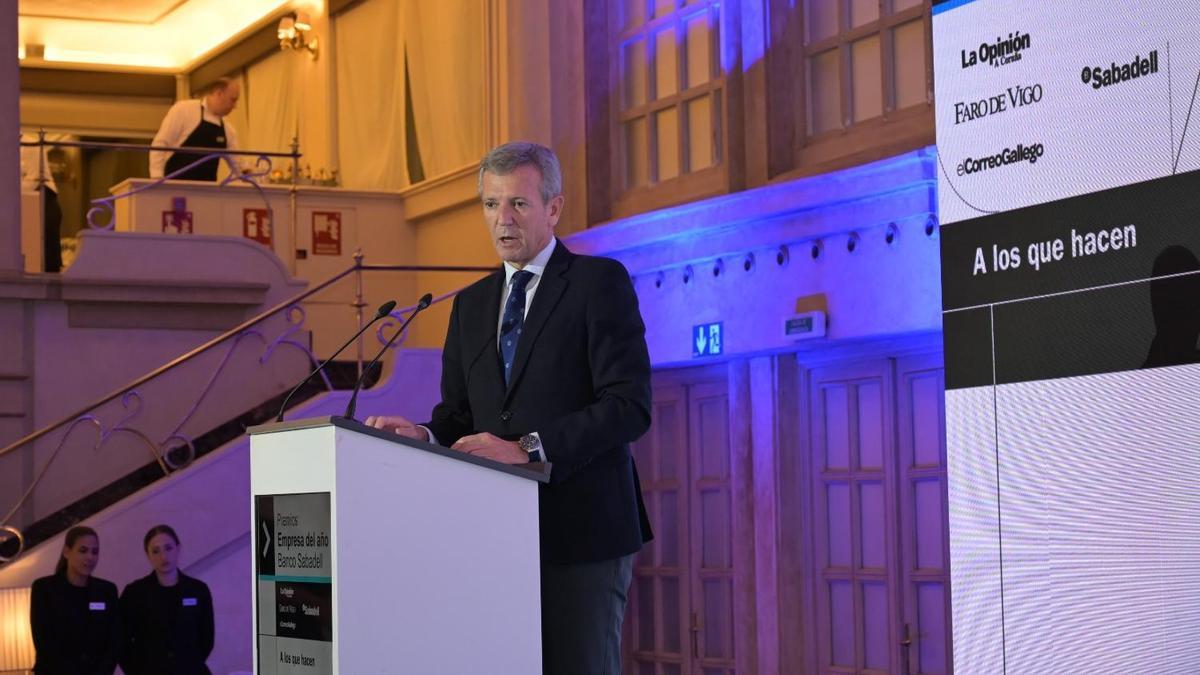 Alfonso Rueda, en los Premios Empresa del Año: «Si las empresas van bien, Galicia va bien»