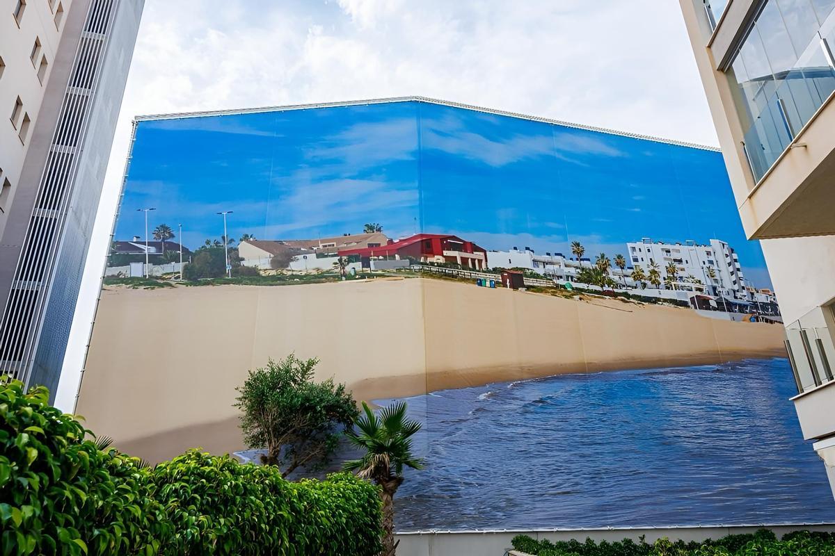 Vista del mural difundida por la empresa que lo ha elaborado