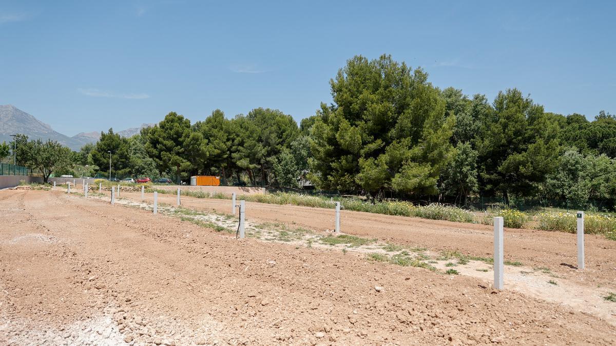 La parcela para los nuevos huertos urbanos de l&#039;Alfàs.